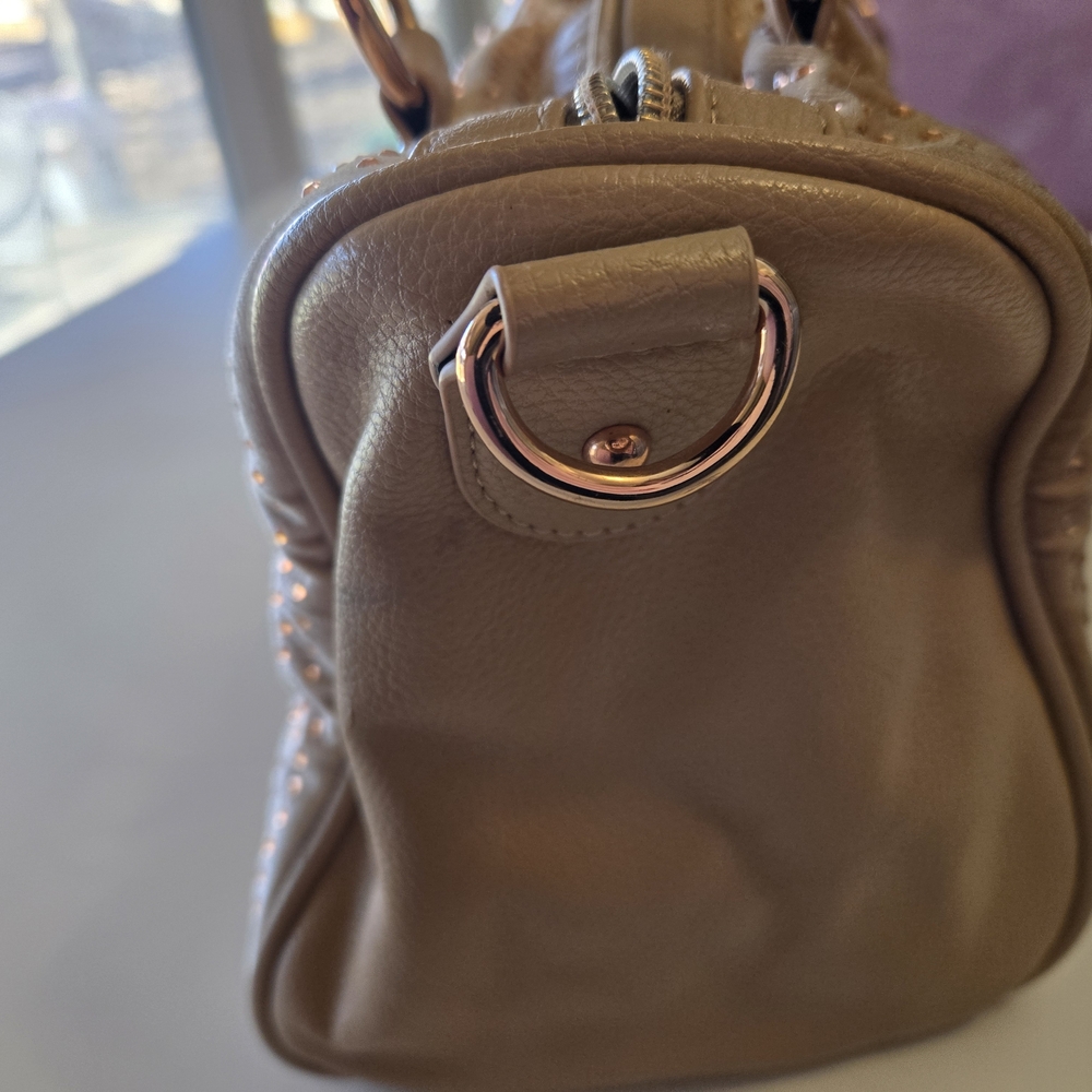 Betsey Johnson Tan Studded Women's Bag - Picture 4 of 8